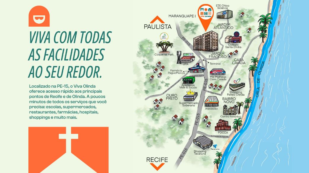 Imagem Apartamento com 2 Quartos à Venda, 49 m² em Fragoso - Olinda