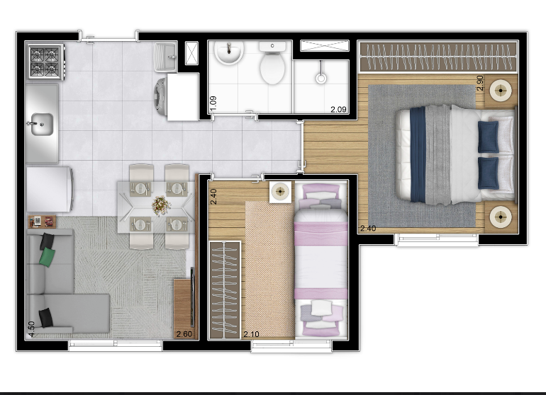 Imagem Apartamento com 2 Quartos à Venda, 32 m²em Barra Funda - São Paulo