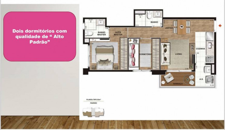 Imagem Apartamento com 2 Quartos à Venda, 53 m² em Jardim Vila Mariana - São Paulo