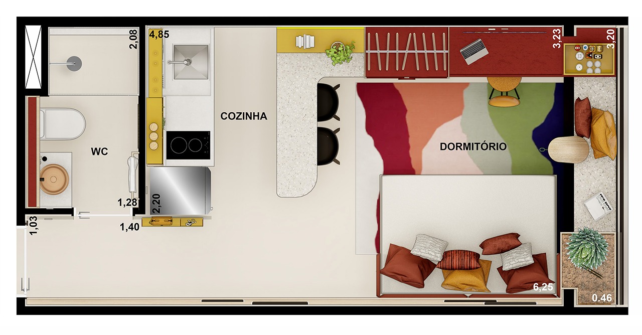 Imagem Apartamento com 2 Quartos à Venda, 36 m²em Vila Congonhas - São Paulo