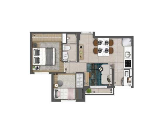 Imagem Apartamento com 2 Quartos à Venda, 37 m² em Imirim - São Paulo