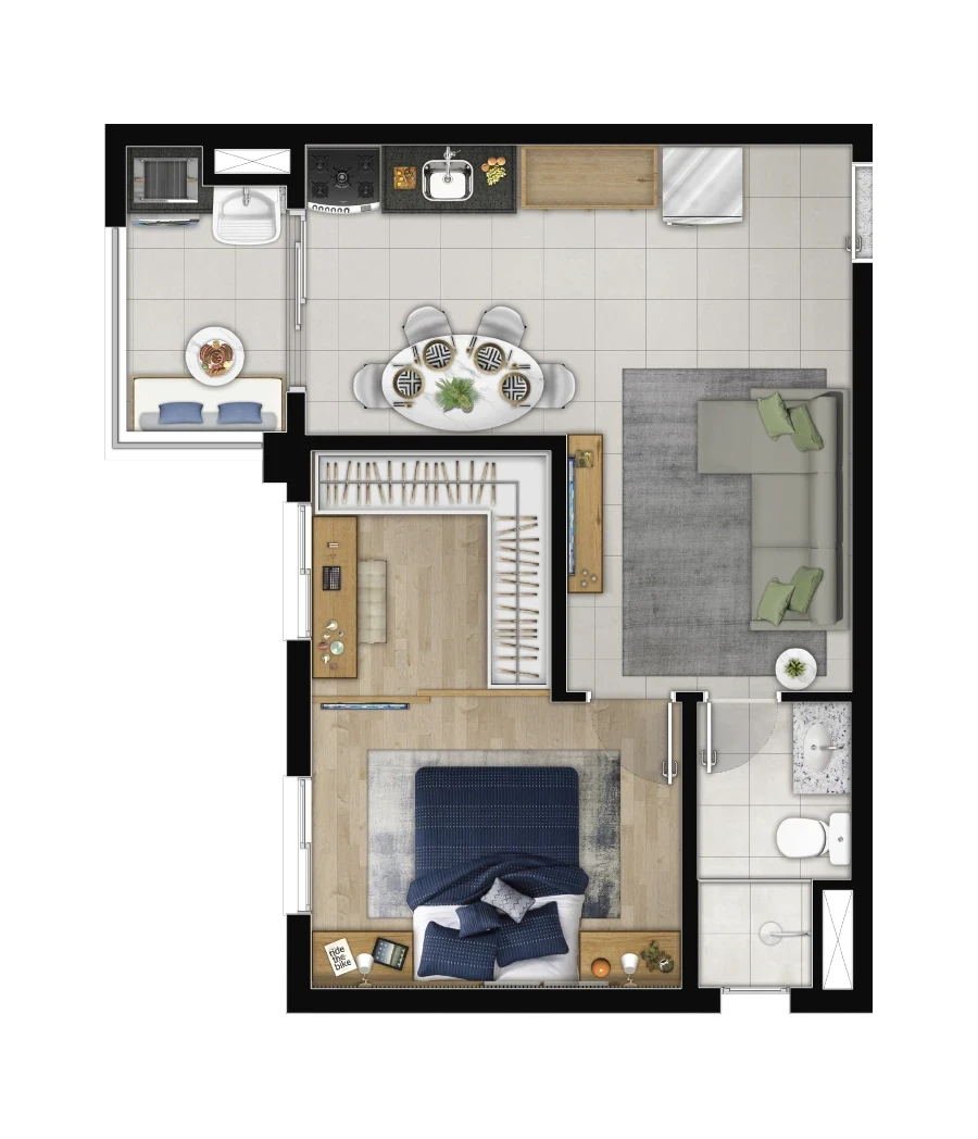 Imagem Apartamento com 2 Quartos à Venda, 48 m² em Jardim Júlio - Barueri