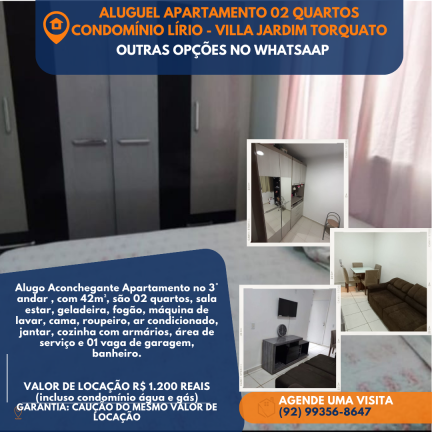 Imagem Apartamento com 2 Quartos para Alugar, 42 m² em Colônia Terra Nova - Manaus