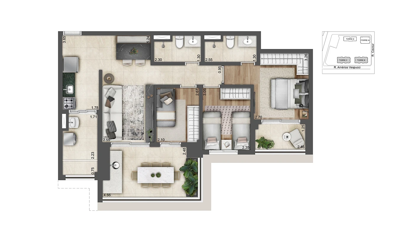 Imagem Apartamento com 3 Quartos à Venda, 85 m² em Vila Prudente - São Paulo