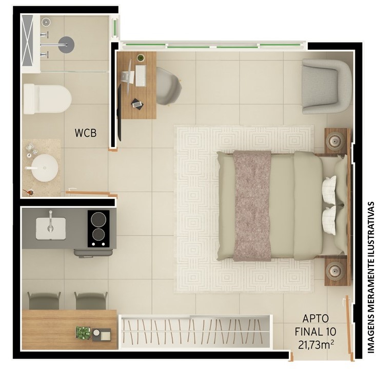 Imagem Loft com 1 Quarto à Venda, 19 m² em Intermares - Cabedelo