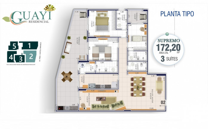Imagem Apartamento com 3 Quartos à Venda, 173 m² em Aviação - Praia Grande