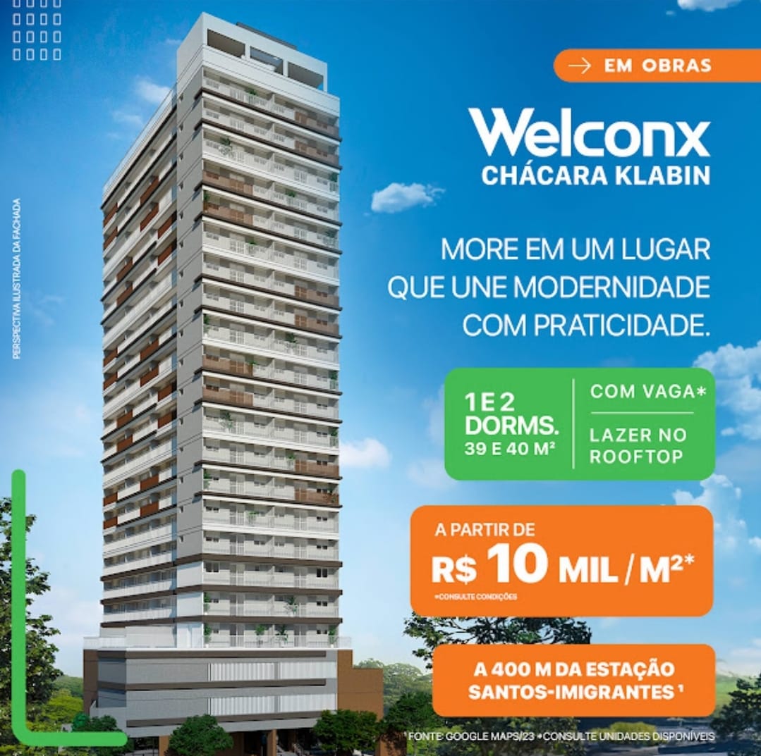 Apartamento com 2 Quartos à Venda, 40 m²em Vila Firmiano Pinto - São Paulo