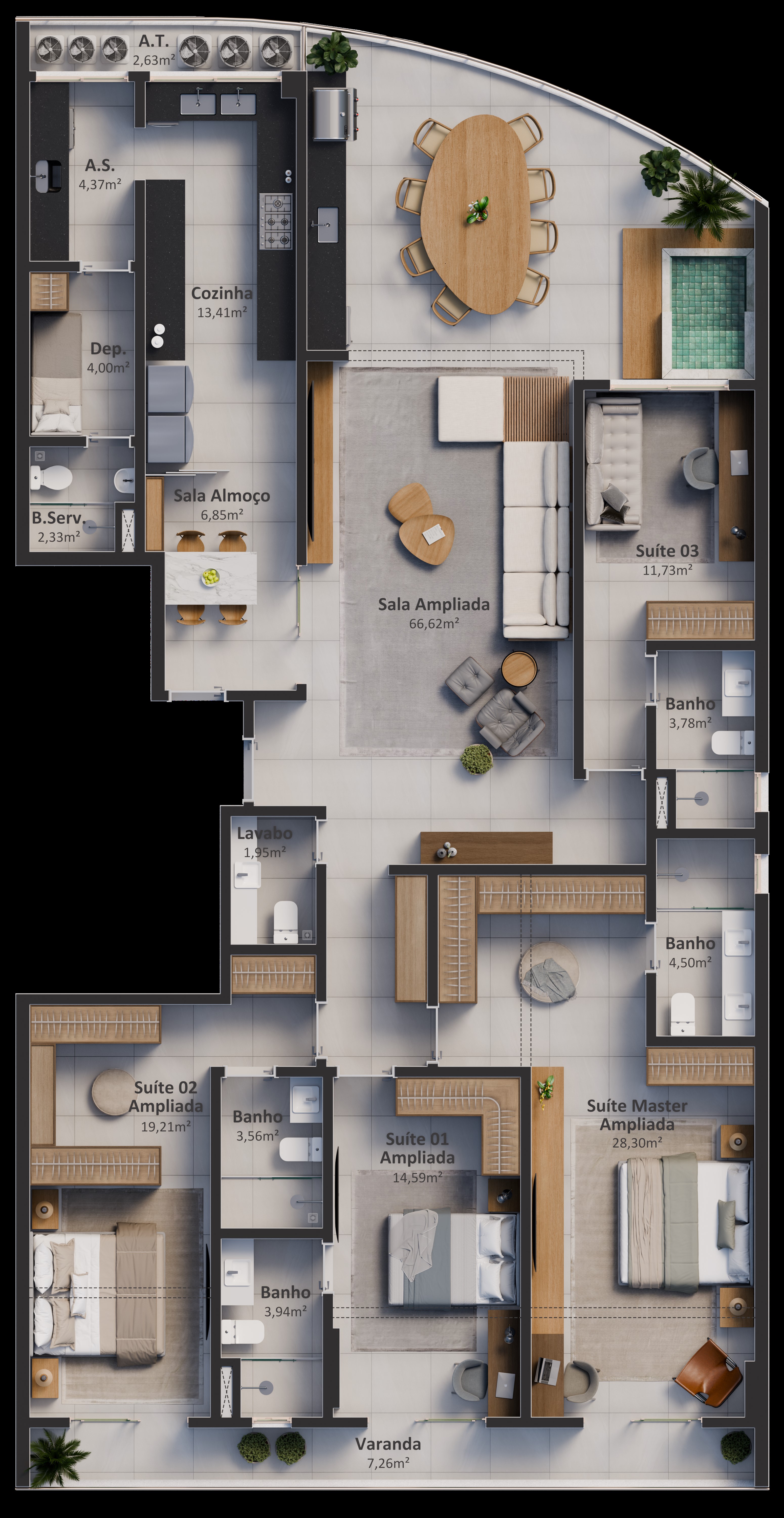 Imagem Apartamento com 4 Quartos à Venda, 223 m² em Praia da Costa - Vila Velha