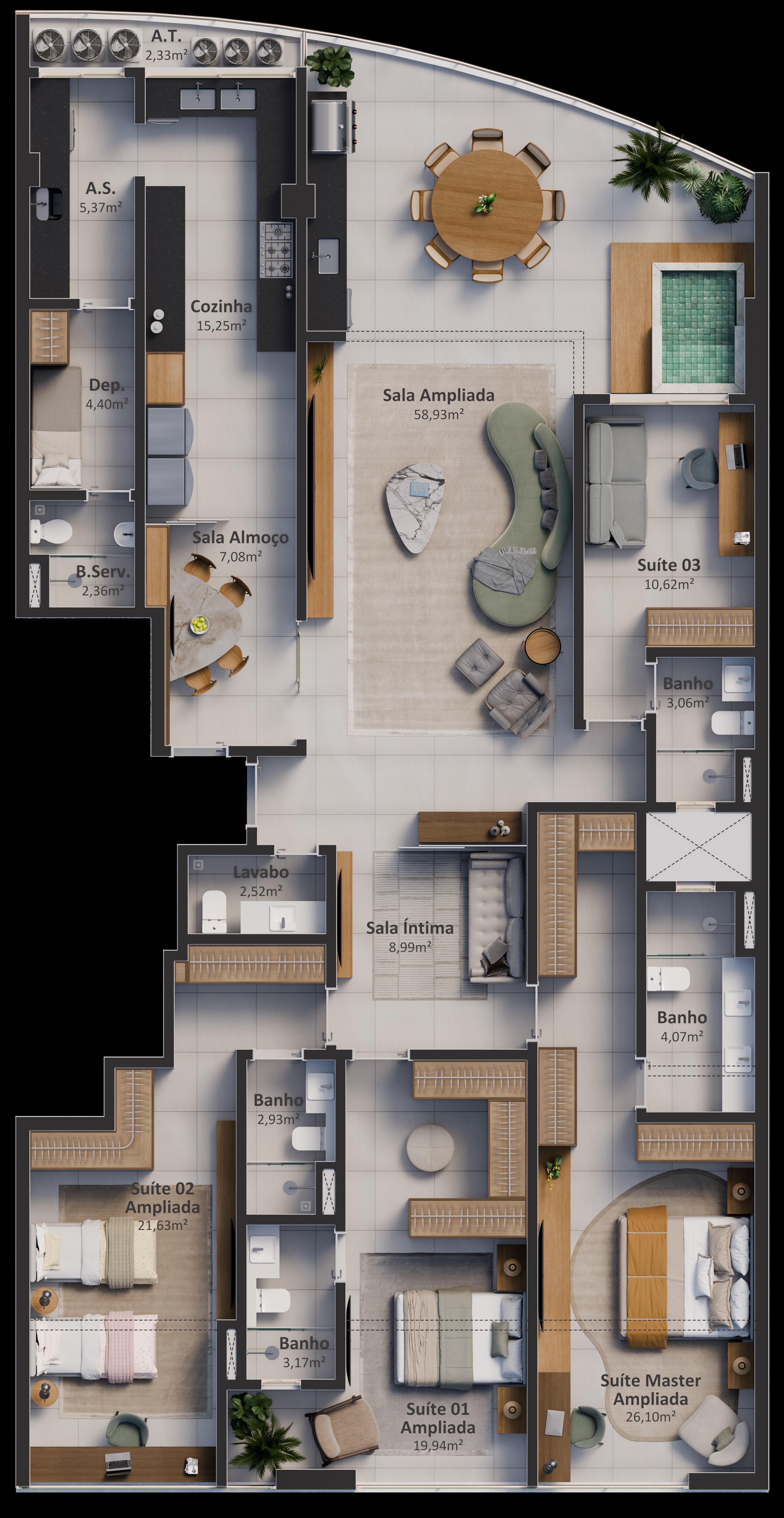 Imagem Apartamento com 4 Quartos à Venda, 223 m² em Praia da Costa - Vila Velha