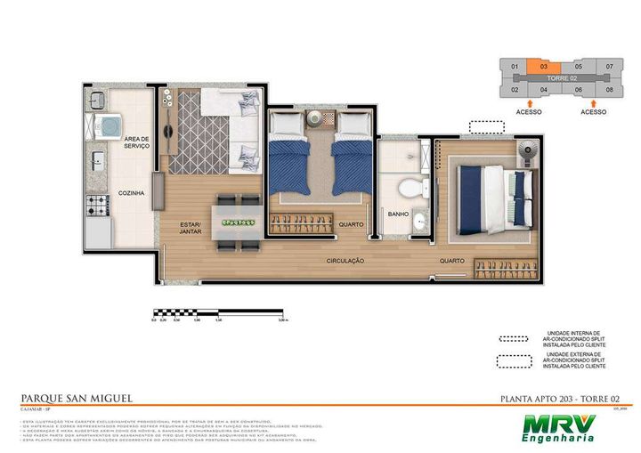 Imagem Apartamento com 2 Quartos à Venda, 43 m² em Portais Dos Ipês - Cajamar