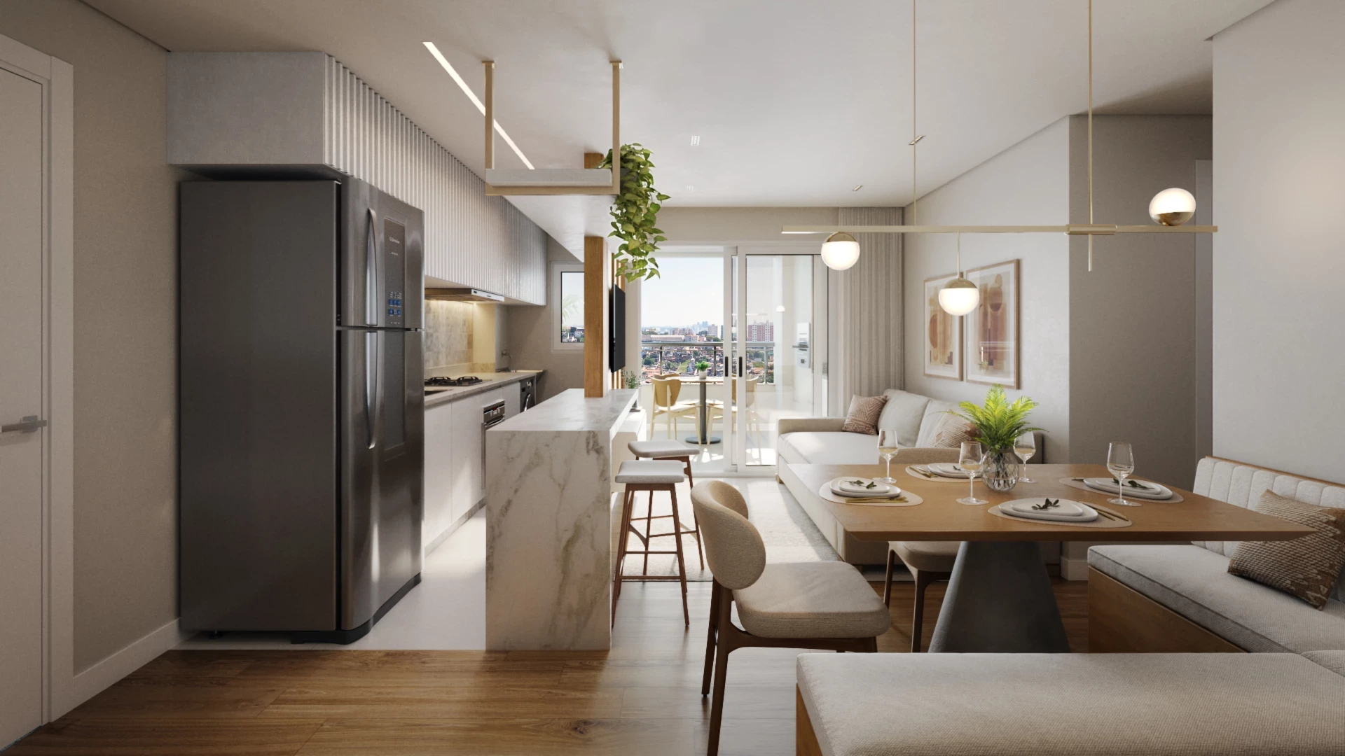 Imagem Apartamento com 2 Quartos à Venda, 59 m² em Jardim São Lourenço - Campo Grande