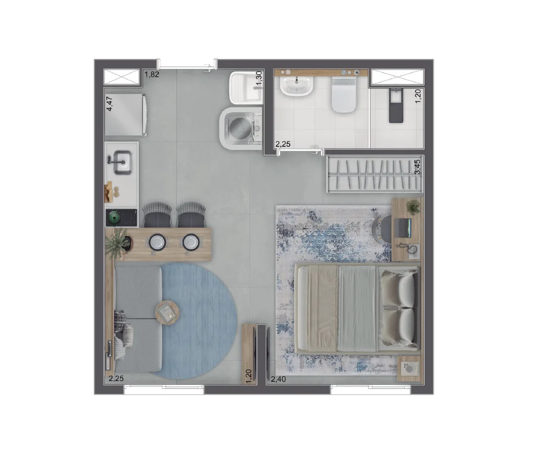 Foto do imóvel: Apartamento com 1 Quarto à Venda, 24 m² em Pousada dos Bandeirantes - Carapicuíba