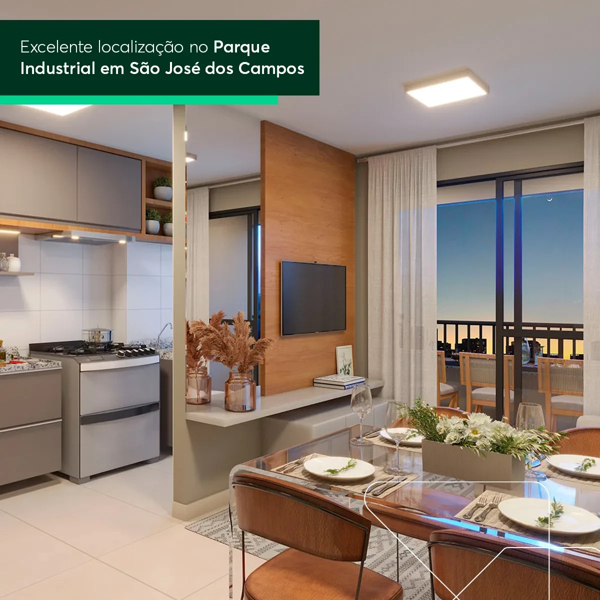 Apartamento com 2 Quartos à Venda, 55 metros em Jardim Veneza - São José dos Campos