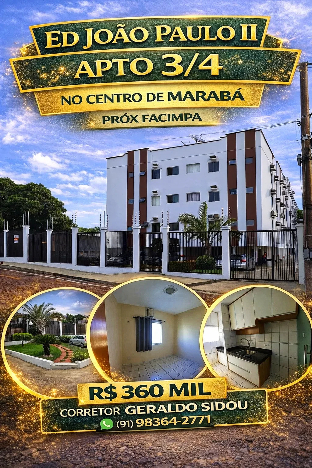 Apartamento com 3 Quartos à Venda, 6000 m² em Nova Marabá - Marabá