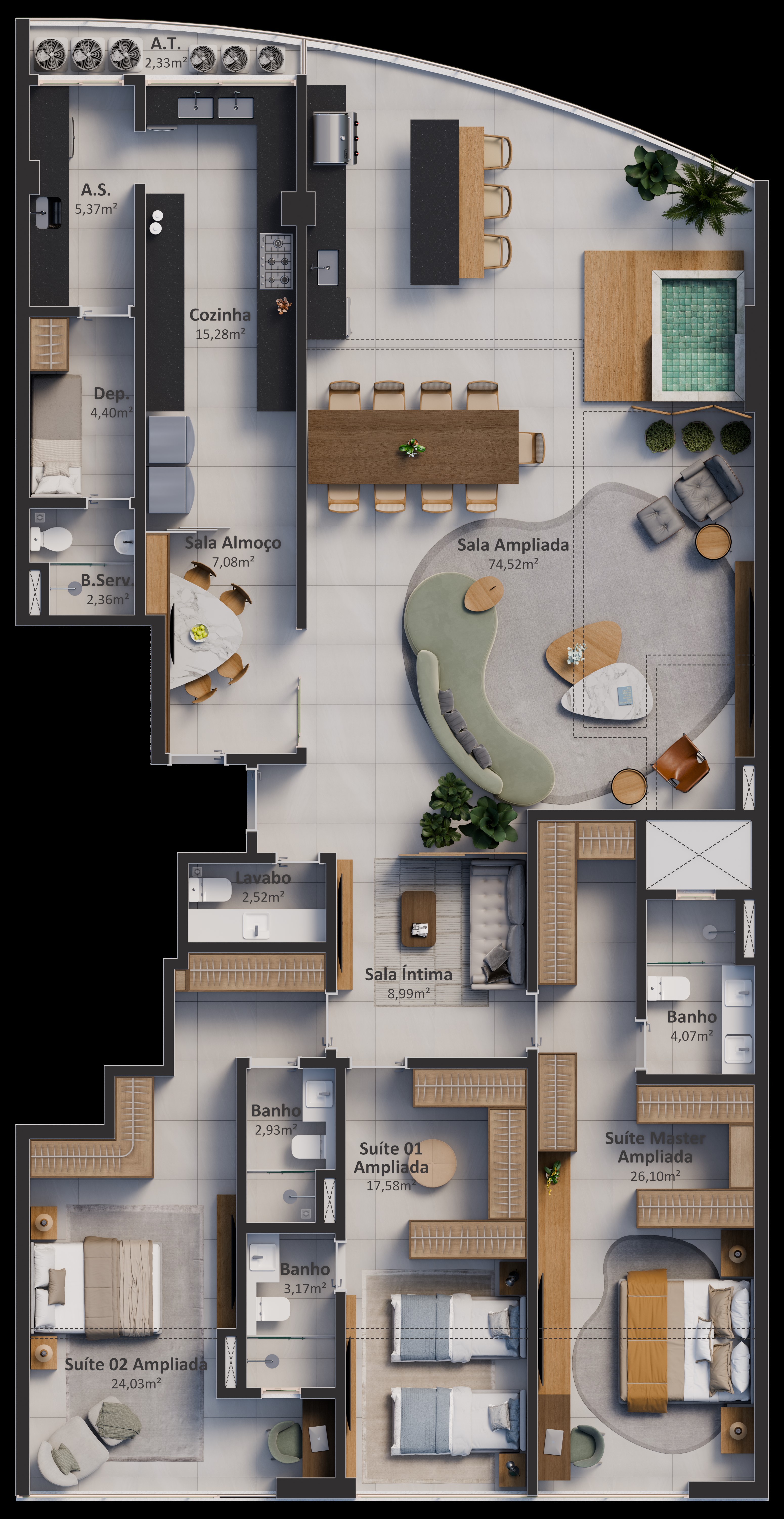 Imagem Apartamento com 4 Quartos à Venda, 223 m² em Praia da Costa - Vila Velha