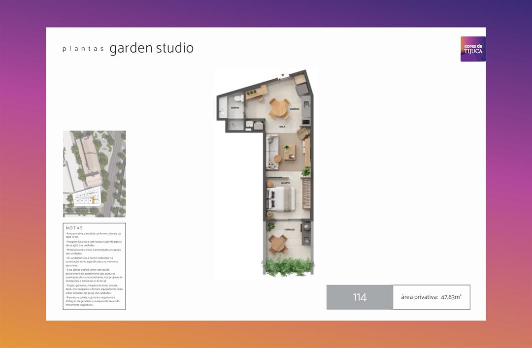 Foto do imóvel: Studio com 1 Quarto à Venda, 37 m² em Tijuca - Rio de Janeiro