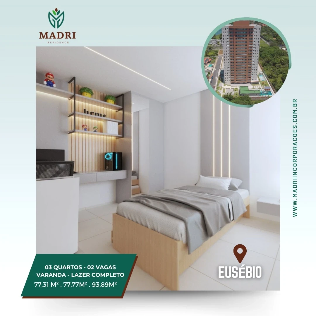 Foto do imóvel: Apartamento com 3 Quartos à Venda, 77 m² em Centro - Eusébio