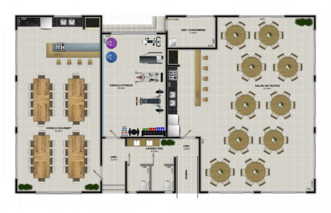 Imagem Apartamento com 2 Quartos à Venda, 53 m² em Santa Augusta - Criciúma