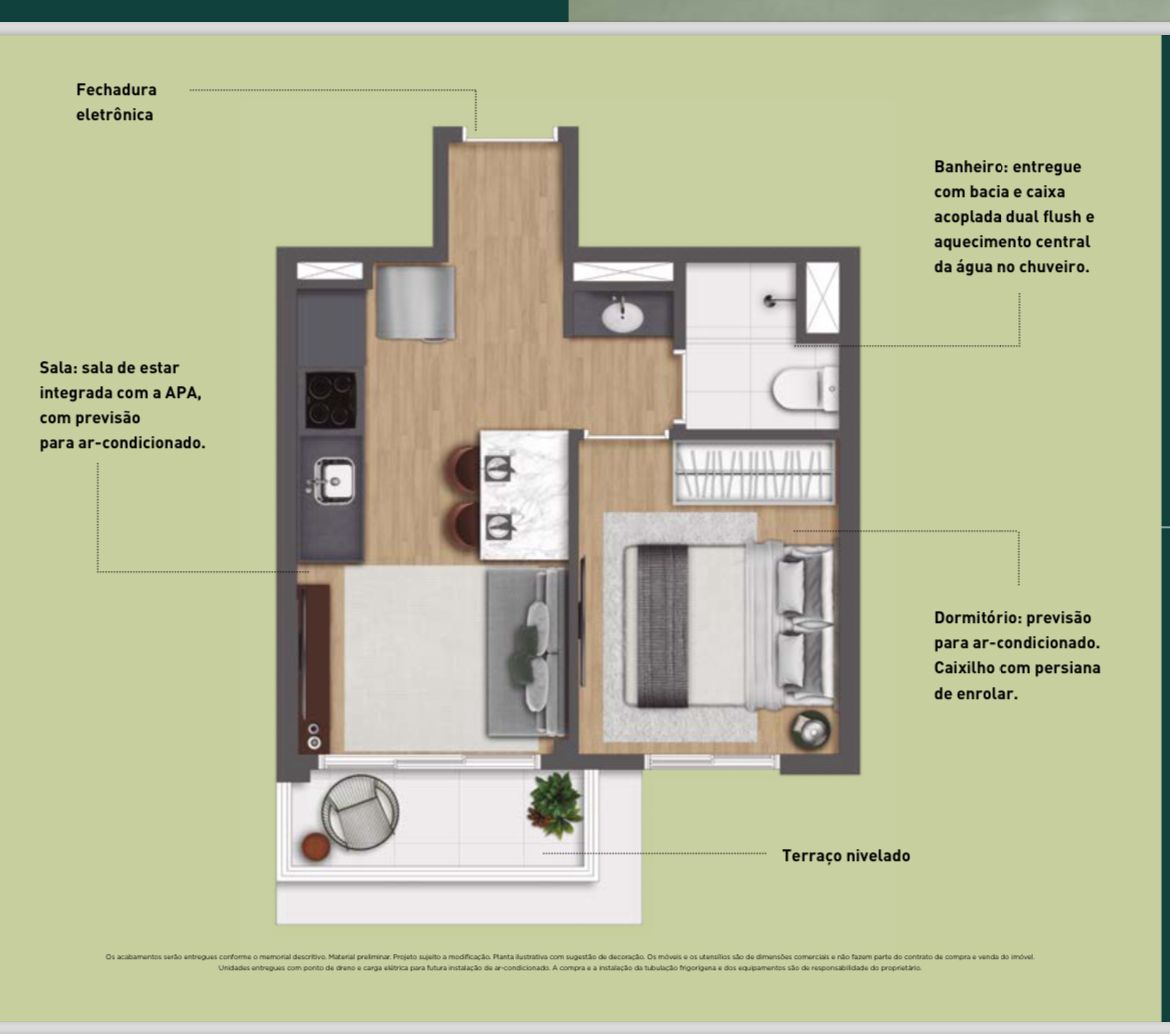 Imagem Studio com 1 Quarto à Venda, 29 m²em Pinheiros - São Paulo