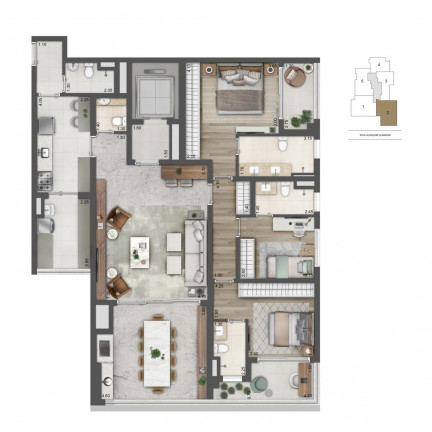 Imagem Apartamento com 2 Quartos à Venda, 110 m² em Jardim das Acácias - São Paulo