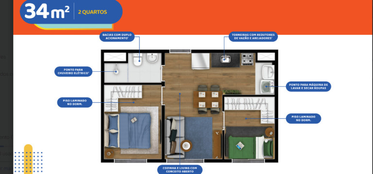 Imagem Apartamento com 2 Quartos à Venda, 37 m²em Vila das Belezas - São Paulo