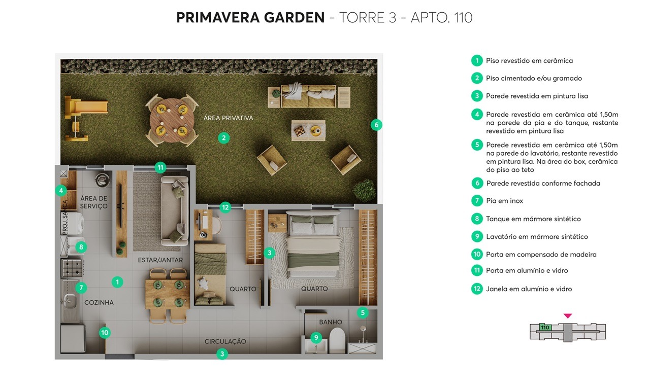 Imagem Apartamento com 2 Quartos à Venda, 41 m² em Jardim Primavera - Duque de Caxias