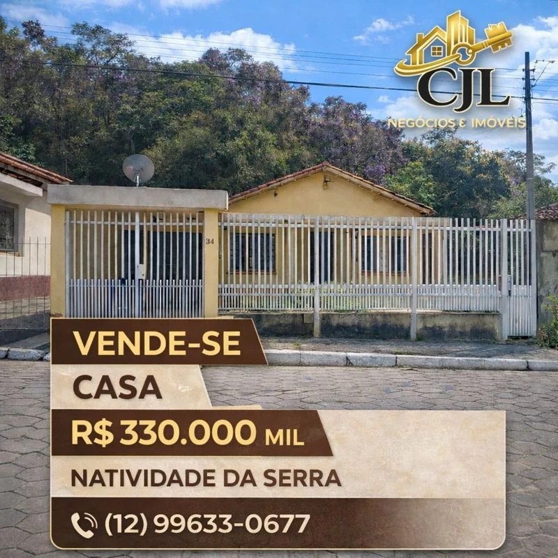 Casa com 3 Quartos à Venda, 120 m² em Natividade da Serra - Natividade da Serra