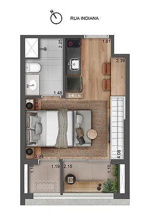 Imagem Apartamento à Venda, 26 m²em Brooklin Paulista - São Paulo