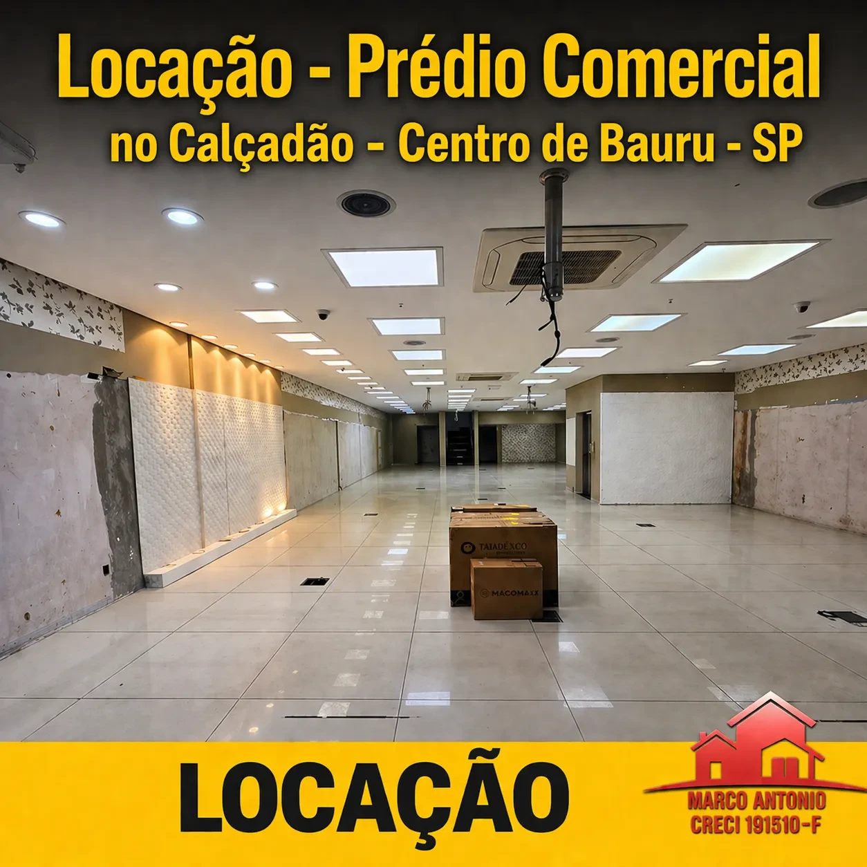 Ponto Comercial para Alugar, 480 m² em Centro - Bauru