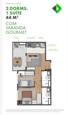 Imagem Apartamento com 2 Quartos à Venda, 44 m² em Vila Nair - São Paulo
