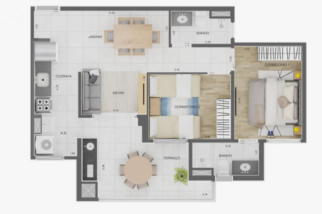 Imagem Apartamento com 3 Quartos à Venda, 75 m² em Campestre - Santo André