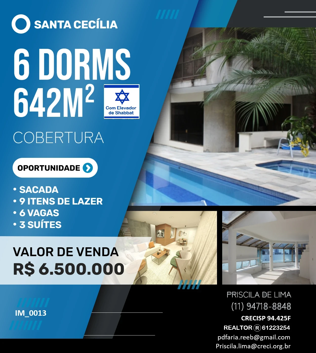 Imagem Cobertura com 6 Quartos à Venda, 642 m² em Santa Cecília - São Paulo