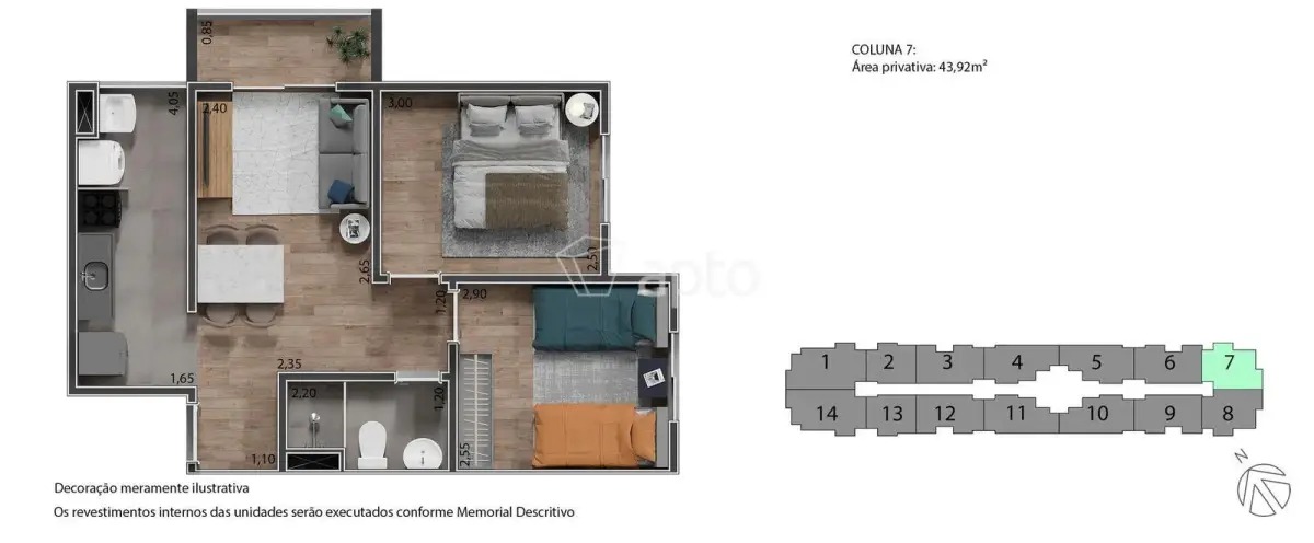 Imagem Apartamento com 2 Quartos à Venda, 46 m² em Engenho de Dentro - Rio de Janeiro