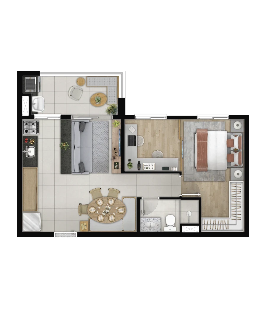 Imagem Apartamento com 2 Quartos à Venda, 48 m² em Jardim Júlio - Barueri