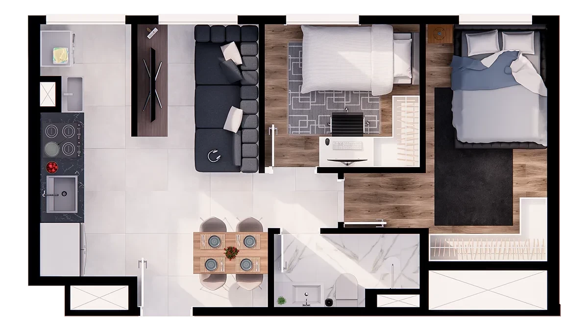 Imagem Apartamento com 2 Quartos à Venda, 42 m² em Rio Grande - São Bernardo do Campo