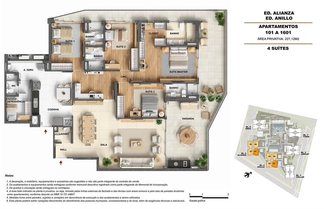 Foto do imóvel: Apartamento com 3 Quartos à Venda, 171 m² em Barra Olímpica - Rio de Janeiro