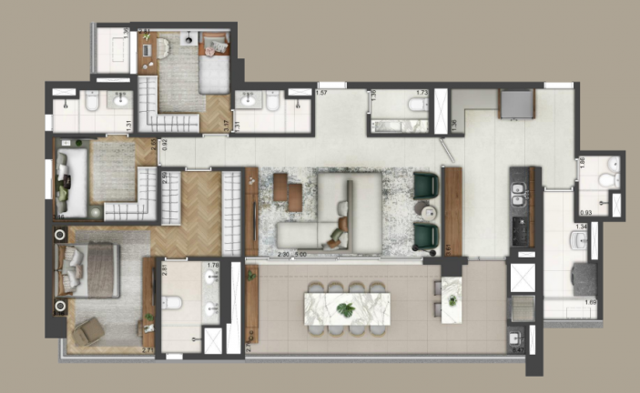 Apartamento com 3 Quartos à Venda, 145 m² em Vila Mariana - São Paulo