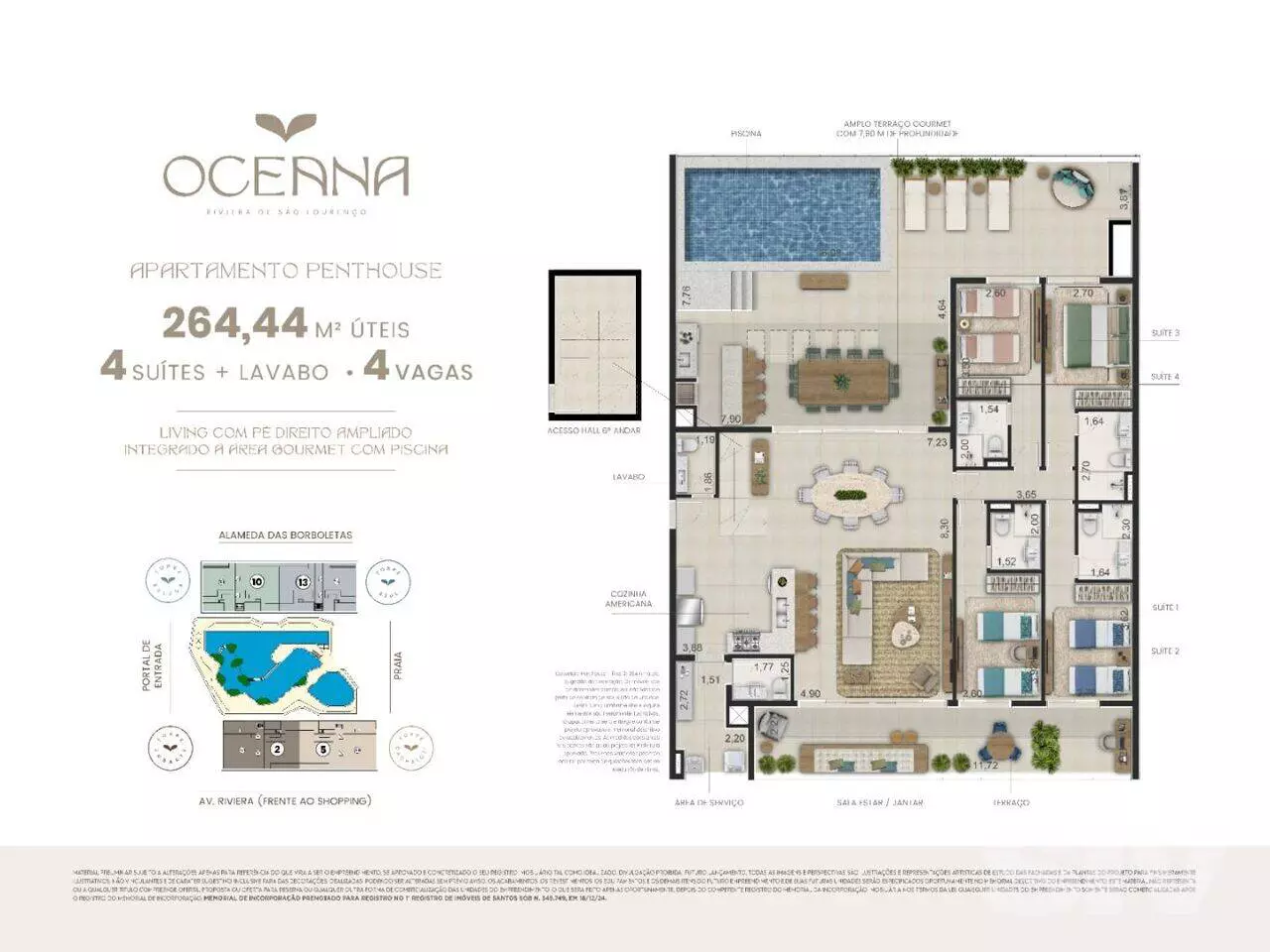 Imagem Apartamento com 3 Quartos à Venda, 127 m² em Riviera - Bertioga