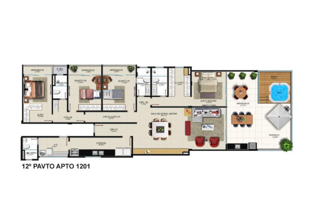 Imagem Apartamento com 3 Quartos à Venda, 235 m² em Praia do Morro - Guarapari