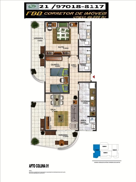 Imagem Apartamento com 2 Quartos à Venda, 80 m² em Braga - Cabo Frio