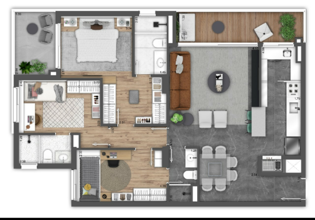 Apartamento com 4 Quartos à Venda ou Locação, 112 m² em Passo da Areia - Porto Alegre