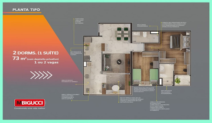 Imagem Apartamento com 2 Quartos à Venda, 71 m² em Rudge Ramos - São Bernardo do Campo