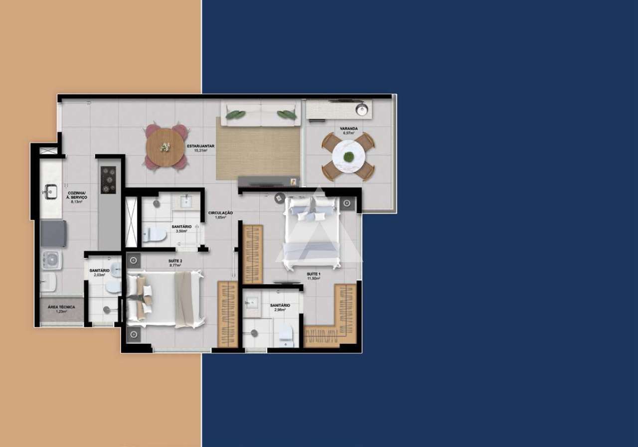 Imagem Apartamento com 2 Quartos à Venda, 62 m² em Rio Vermelho - Salvador