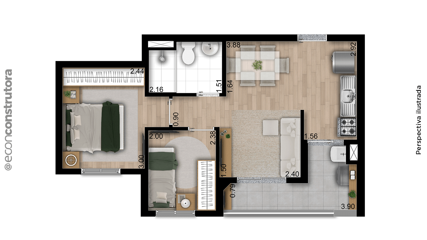Imagem Apartamento com 2 Quartos à Venda, 43 m² em Vila São João - Guarulhos