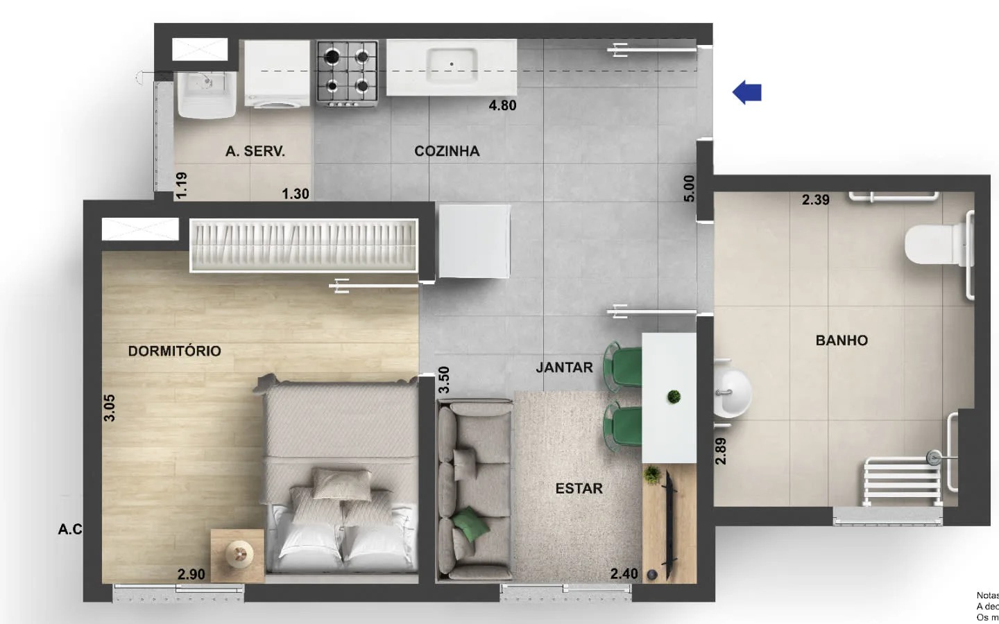 Imagem Apartamento com 2 Quartos à Venda, 41 m² em Campo Grande - Rio de Janeiro