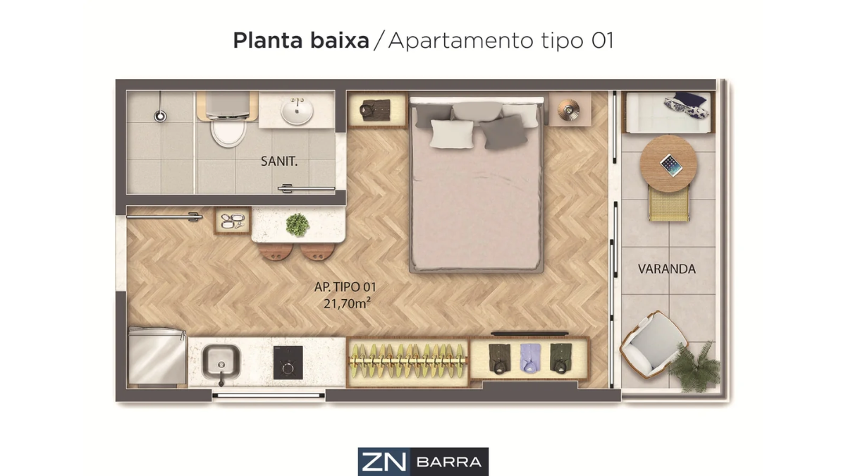 Imagem Studio com 1 Quarto à Venda, 18 m²em Barra - Salvador