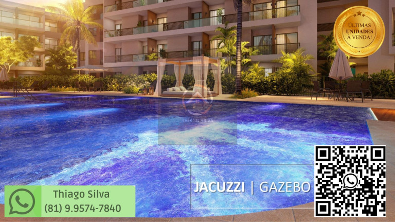 Apartamento com 1 Quarto à Venda, 29 m² em Muro Alto - Ipojuca