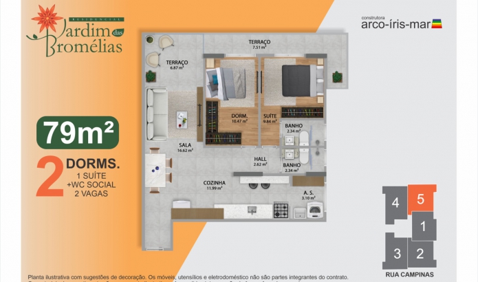 Imagem Apartamento com 2 Quartos à Venda, 79 m² em Boqueirão - Praia Grande