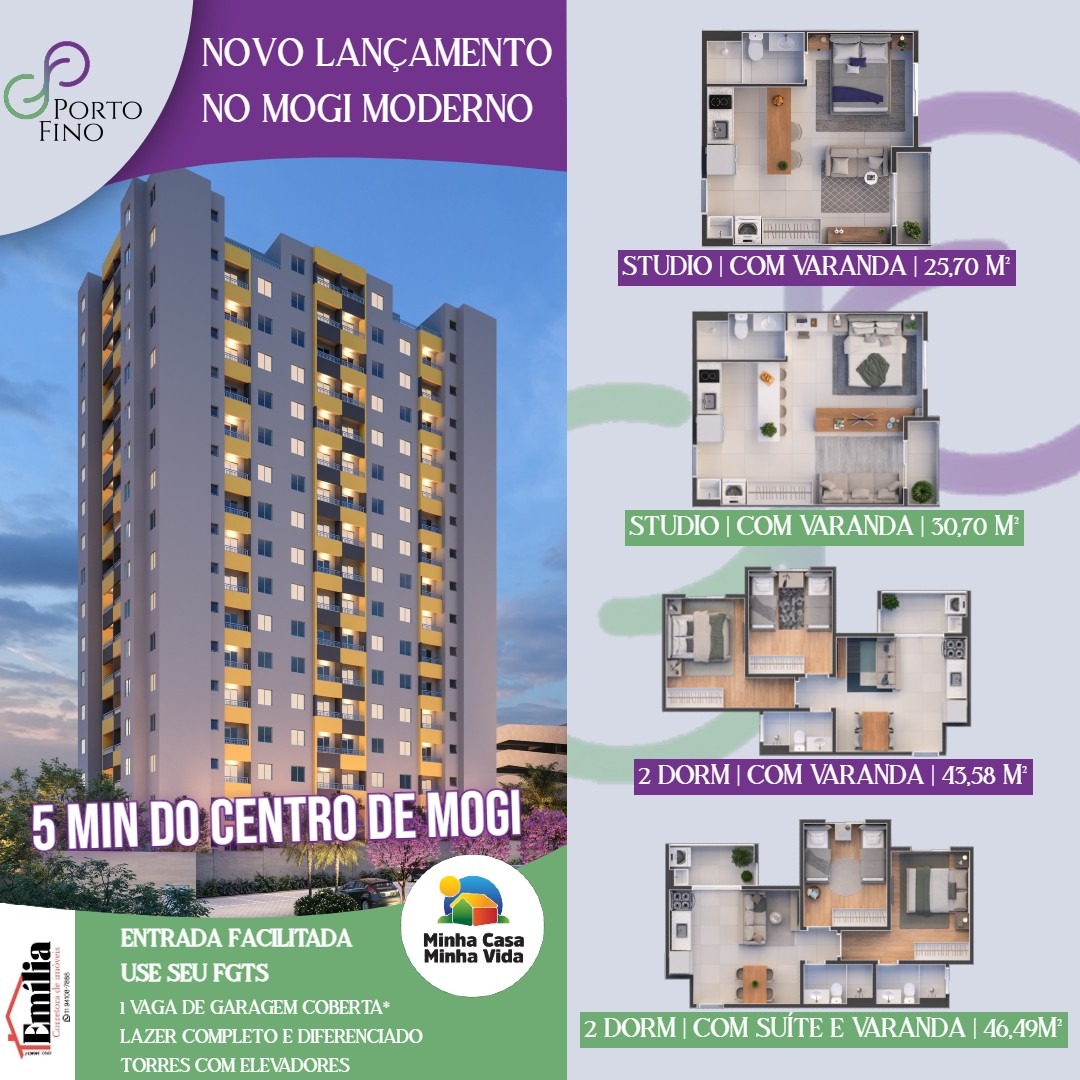 Imagem Apartamento com 2 Quartos à Venda, 43 m² em Mogi Moderno - Mogi das Cruzes