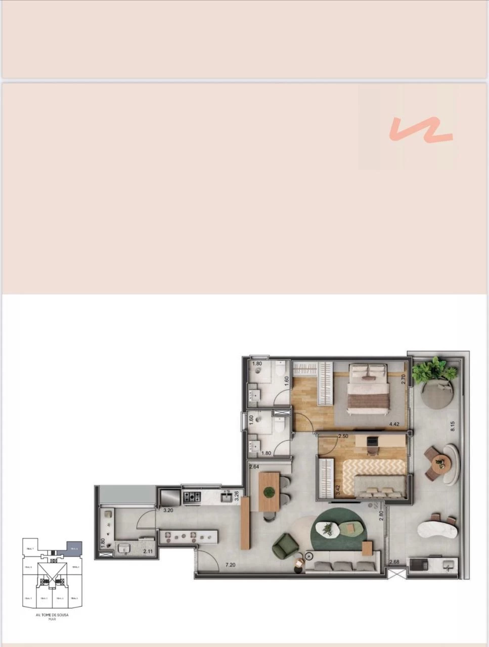 Imagem Apartamento com 3 Quartos à Venda, 1 metros em Albatróz - Bertioga